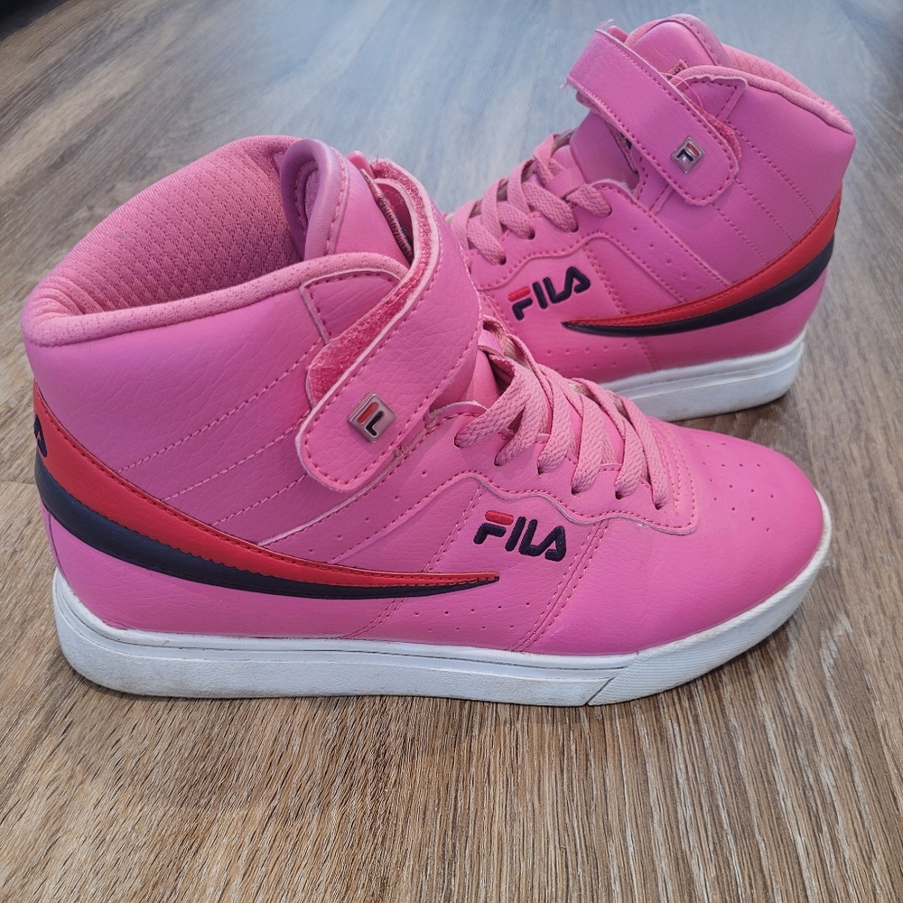Fila Pink High-Top Sneakers